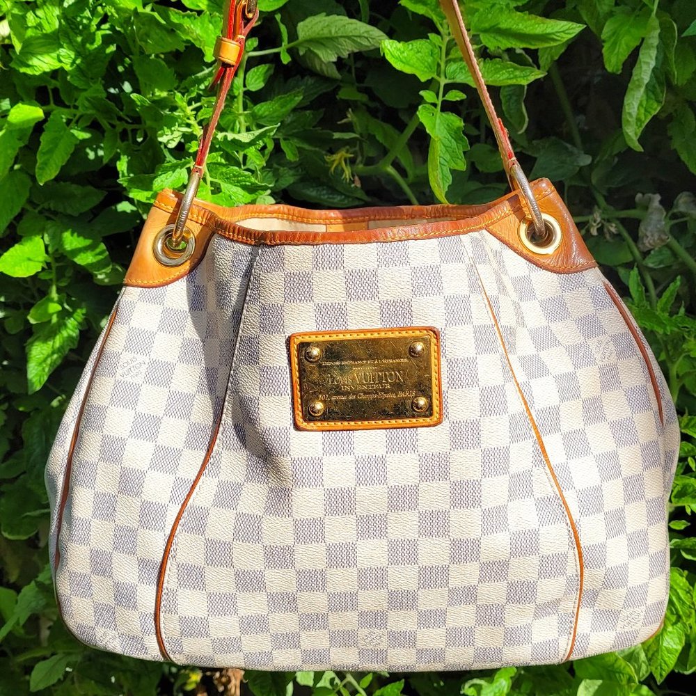 LOUIS VUITTON Damier Azur Canvas Galliera PM Bag